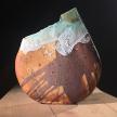 Woodfired. Red slip using Withernsea beach clay, shino and copper glazes.<br>H 33cm W 31cm D 8cm